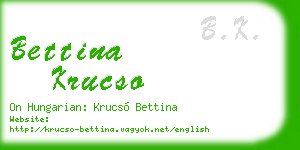 bettina krucso business card