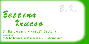 bettina krucso business card